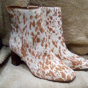 INC Dasha Spotted Fur Bootie